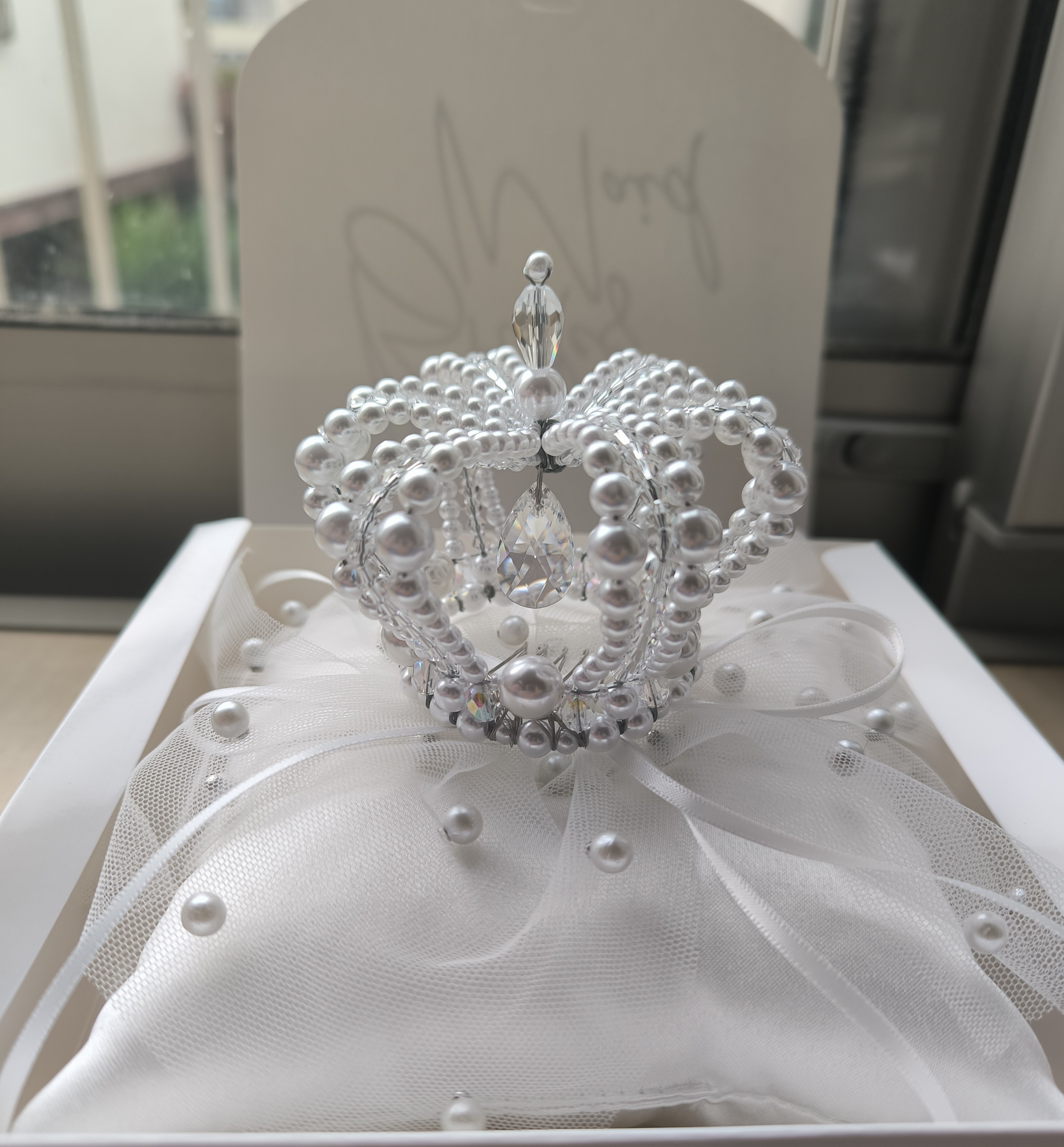 楽天市場】ティアードロップが揺れるパール王冠ビーズキット(ホワイト