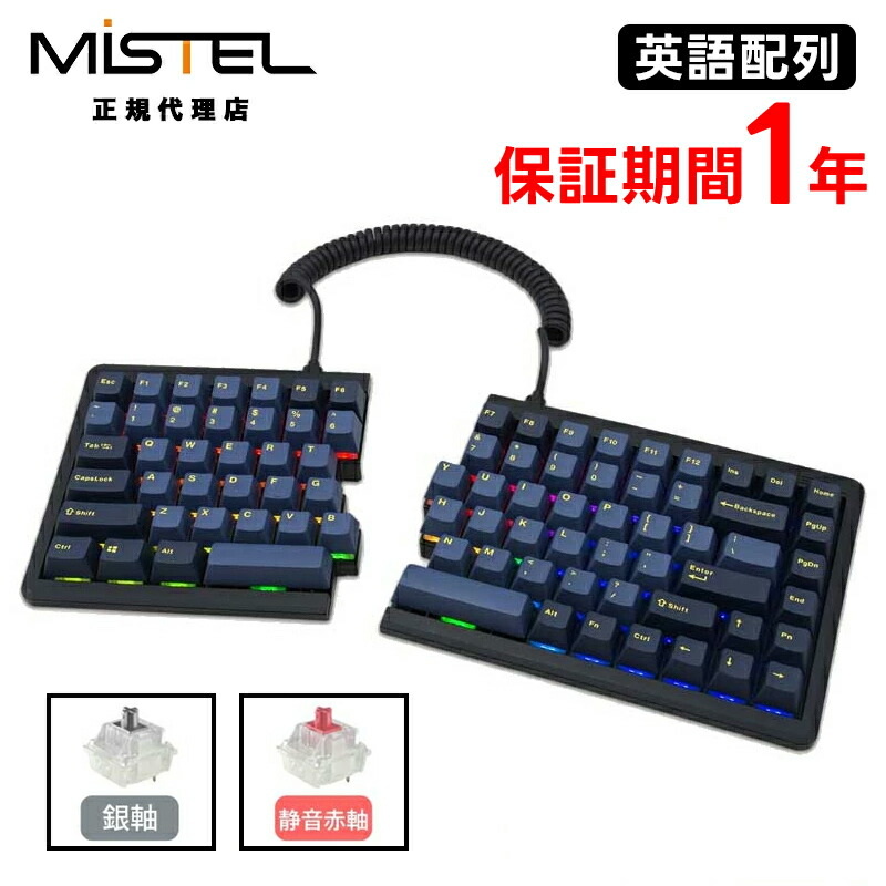 楽天市場】Mistel Barocco MD770 RGB BT 無線 キーボード 英語 US 配列