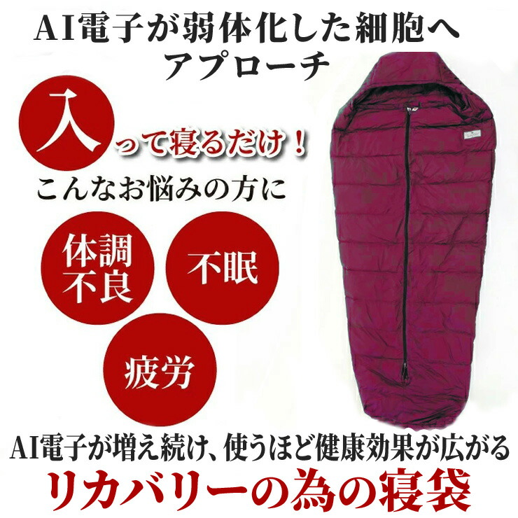 楽天市場】AI電子が弱った細胞を正常化する リカバリー 寝袋 湧命力