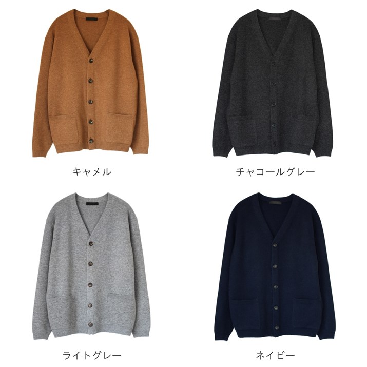 楽天市場】PRODIGAL カシミヤ 100% カーディガン Vネック 日本製 S M L