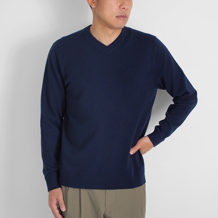 楽天市場】PRODIGAL カシミヤ 100％ メンズ セーター Vネック 日本製