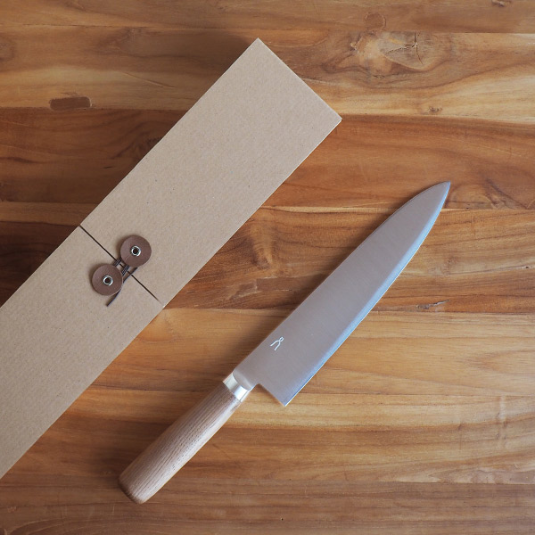 楽天市場】庖丁工房タダフサ 万能 210mm 牛刀 / 抗菌炭化木 栗材 肉