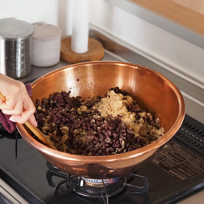 楽天市場】ボウマル 銅のペストリーボウル 取っ手付き 32cm（フランス