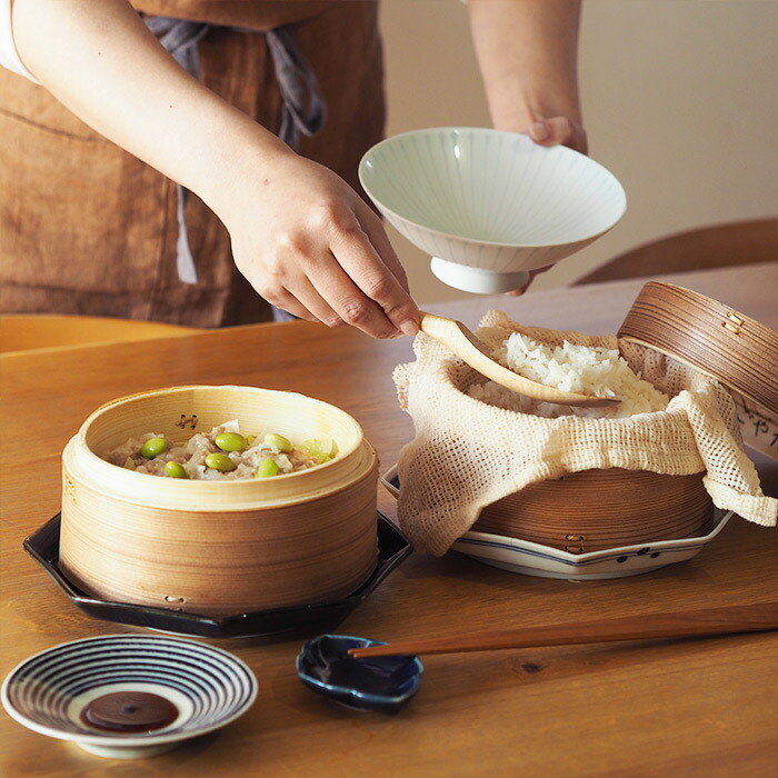 楽天市場】かごや 杉 中華せいろ 15cm 2段 ステンレス鍋付セット