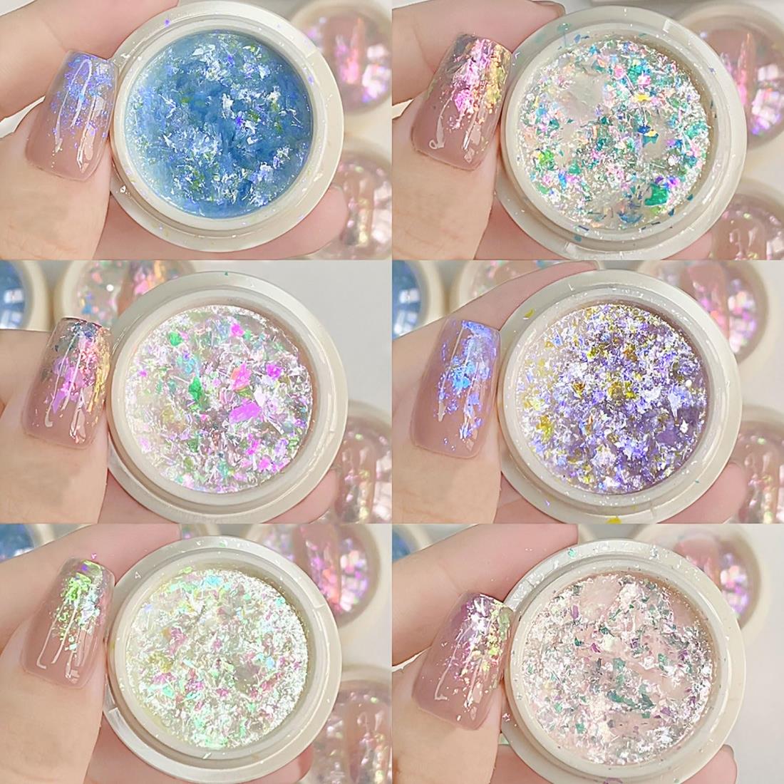 楽天市場】グリッター 6色 キラキラ ネイルパーツ ラメグリッター ラメ