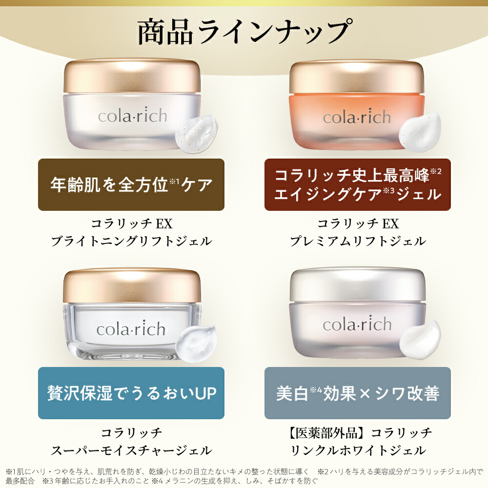 楽天市場】【公式】 コラリッチ スーパーモイスチャージェル 55g(約1