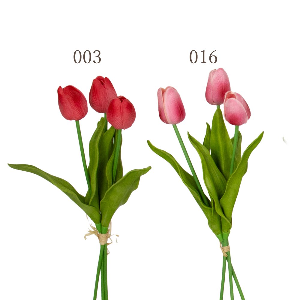 楽天市場】造花 とりよせ品 ミニチューリップバンドル(1束3本) ピンク