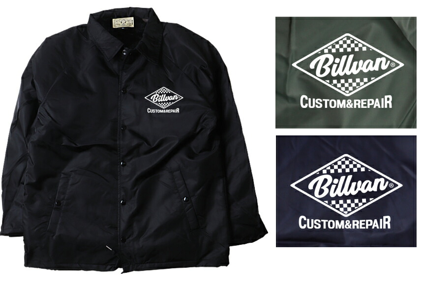 楽天市場】BILLVAN MOTORS 裏ボア・防寒 コーチジャケット ビルバン