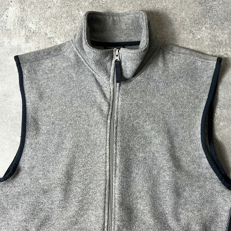 楽天市場】90s GAP フルジップ ナイロン 切替 フリース ベスト L / 90