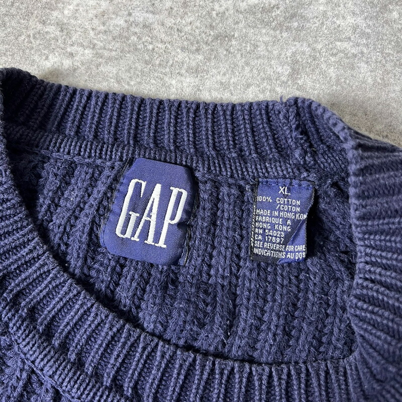 楽天市場】90s GAP 無地 コットン ニット セーター XL / 90年代