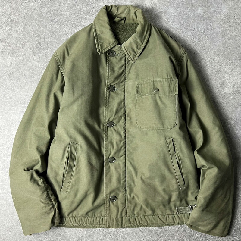 楽天市場】ステンシル 70s US NAVY 米軍実物 A-2 デッキ ジャケット