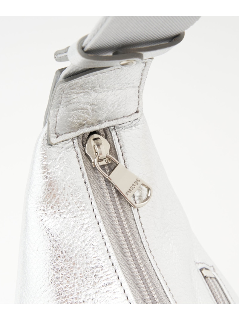 楽天市場】ソフトレザーラウンドショルダーバッグ[silver] russet