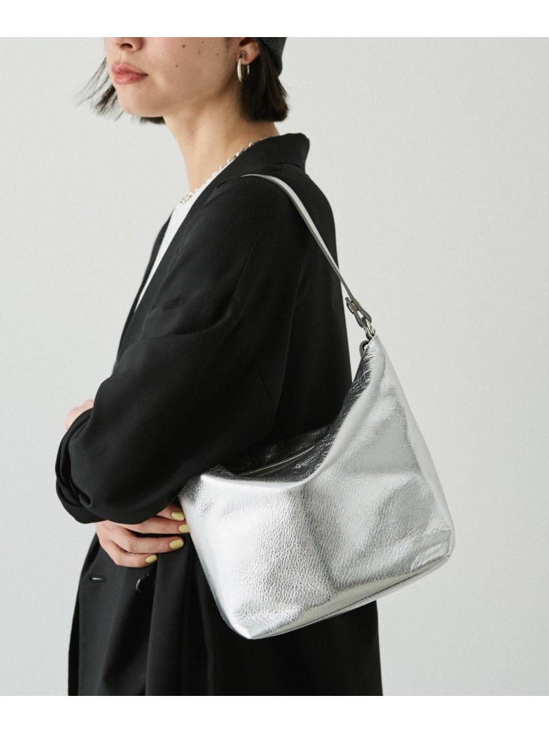 楽天市場】ソフトレザーシンプルショルダーバッグ[silver] russet