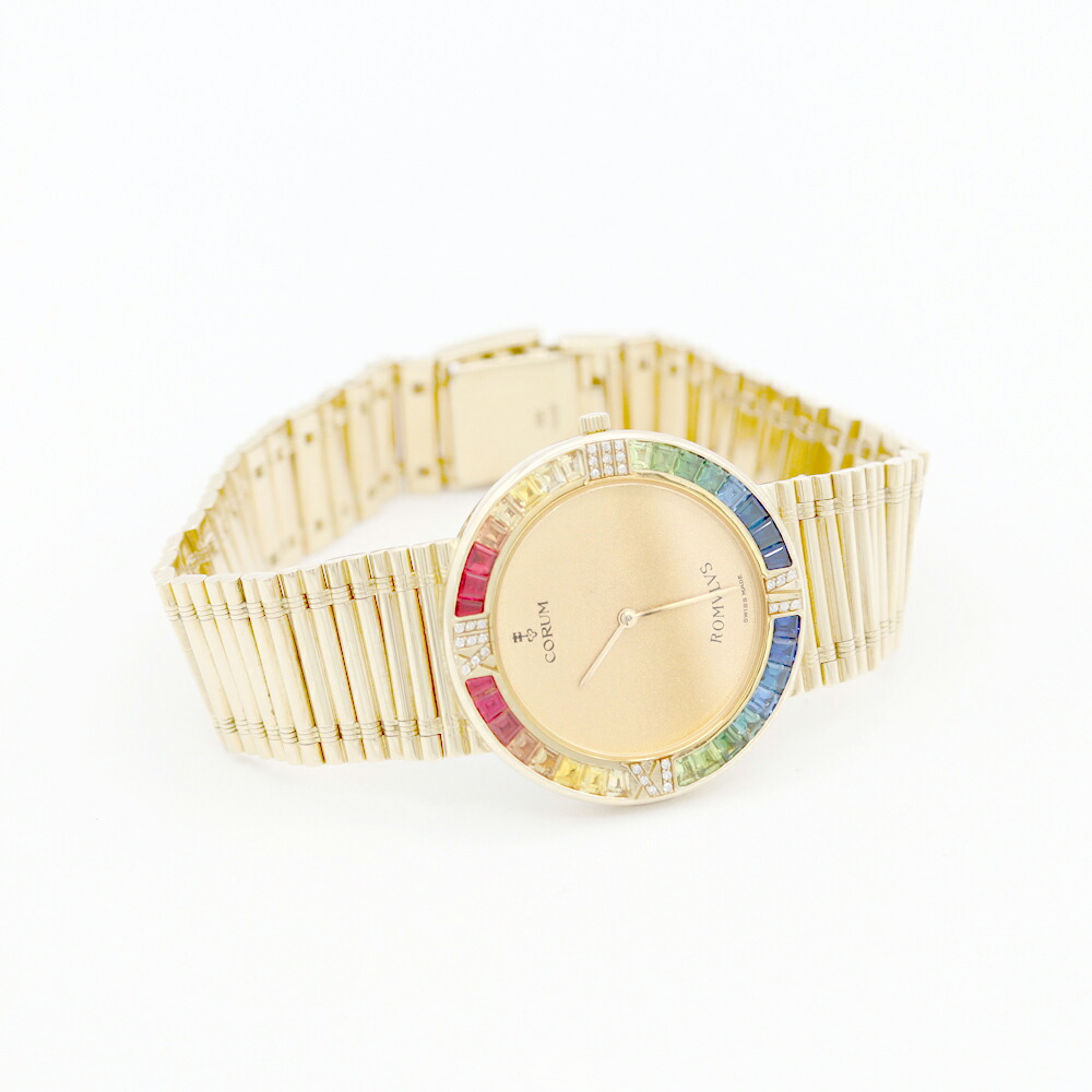 楽天市場】電池交換済 CORUM コルム ロムルス 50.322.65 純正