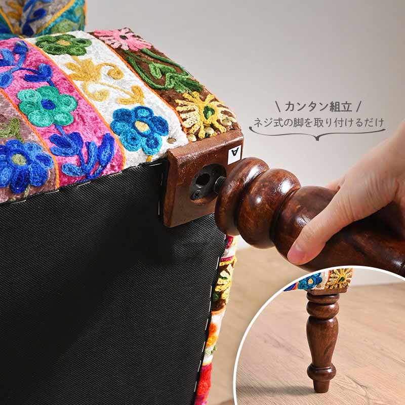 楽天市場】ソファ 1人掛け 一人掛け 肘付き チェア 椅子 パッチワーク