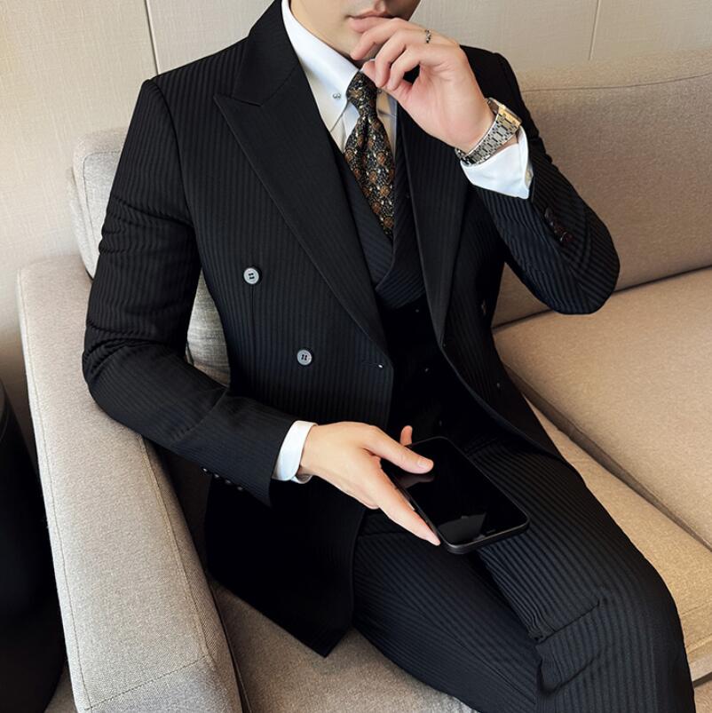 楽天市場】スリーピーススーツ メンズ スリム スーツ セットアップ