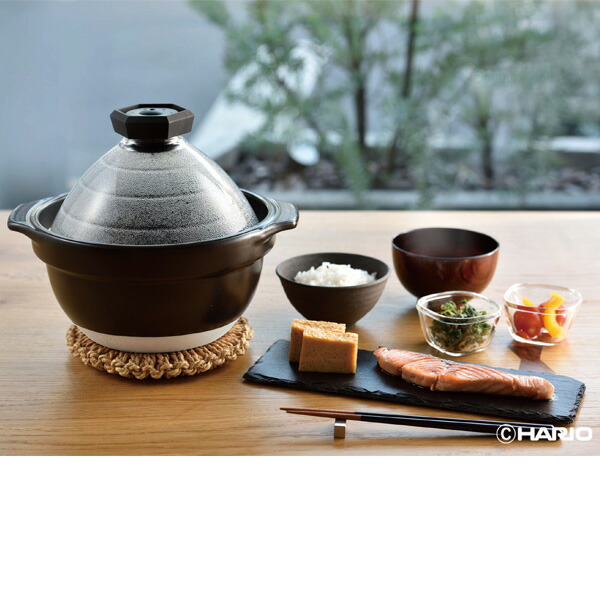楽天市場】HARIO ハリオ フタがガラスのご飯釜 （2〜3合用） GNR-200