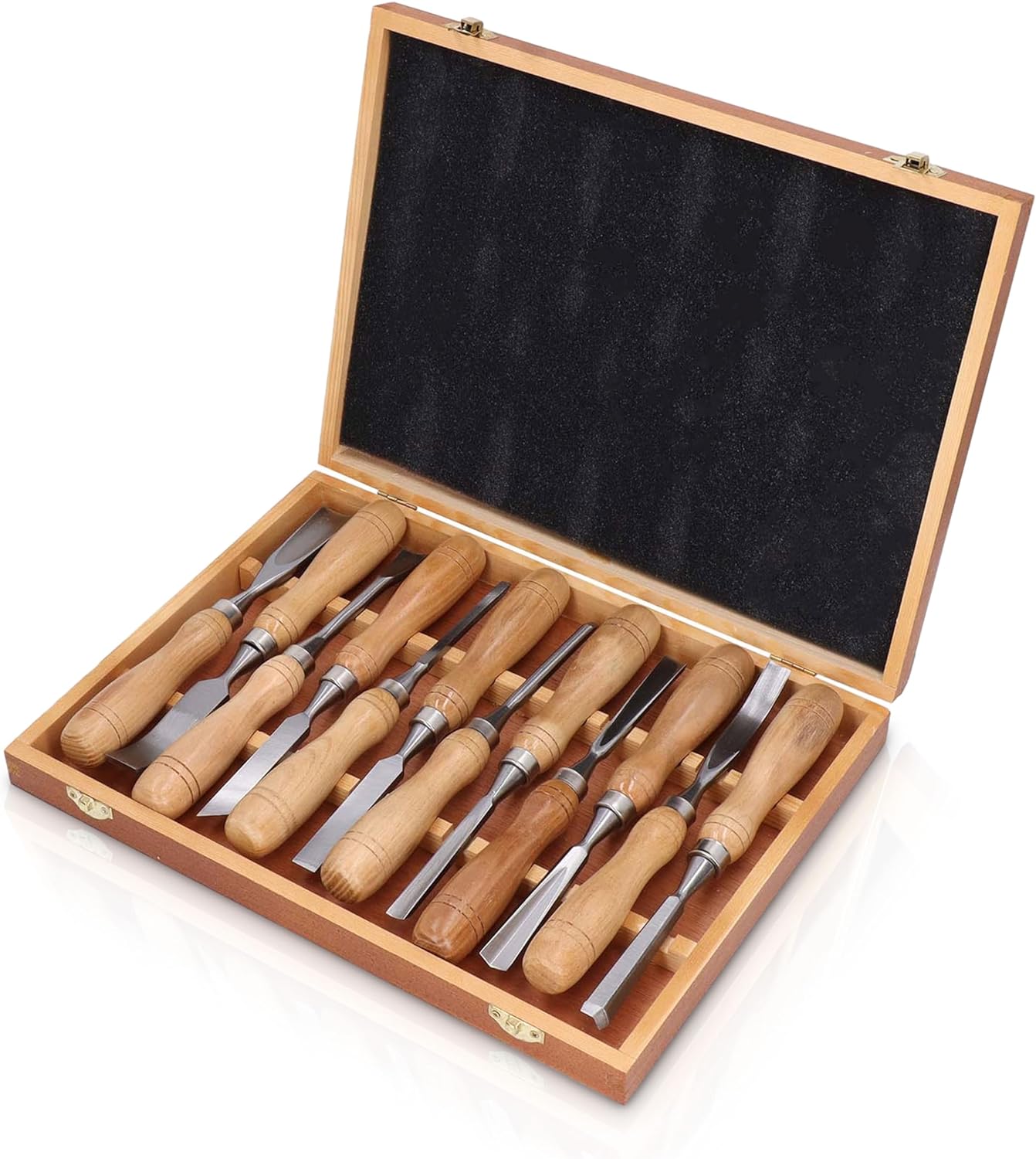 楽天市場】木彫りツールセット、CRVブレード木製ハンドル付き彫刻