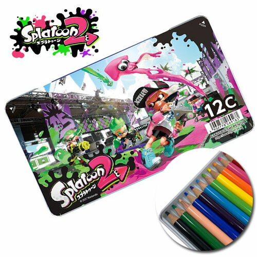 楽天市場】特価EM【スプラトゥーン 2 UNI 色えんぴつ 12色 セット