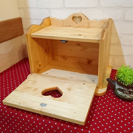 楽天市場】2斤収納 ブレッドケース ハートくり抜き W40cm [RBX-9