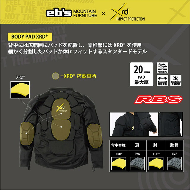 楽天市場】eb's BODY PAD PORON XRD 【エビス ボディパッド ポロン