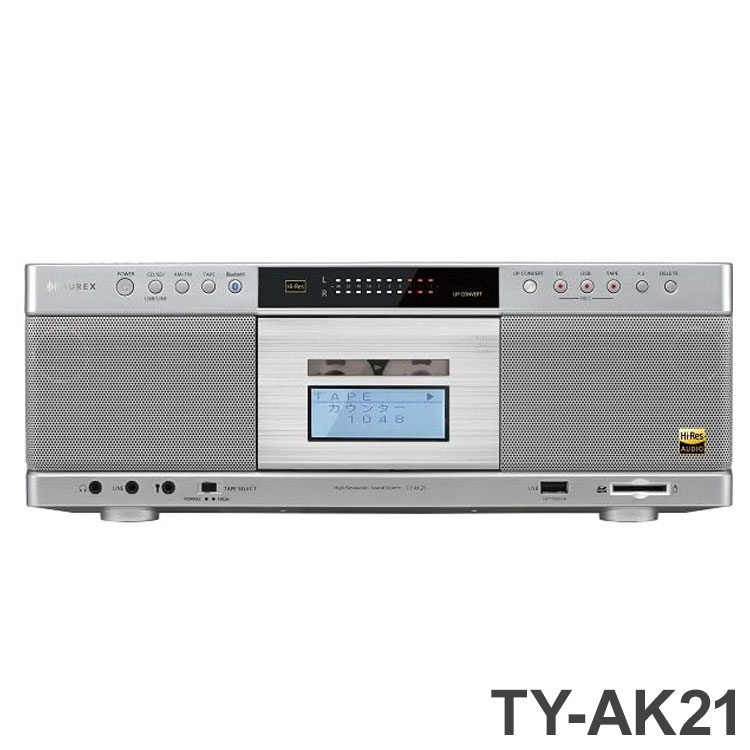 楽天市場】CDラジオカセットレコーダー 東芝 TY-AK21(S) ワイドFM FM