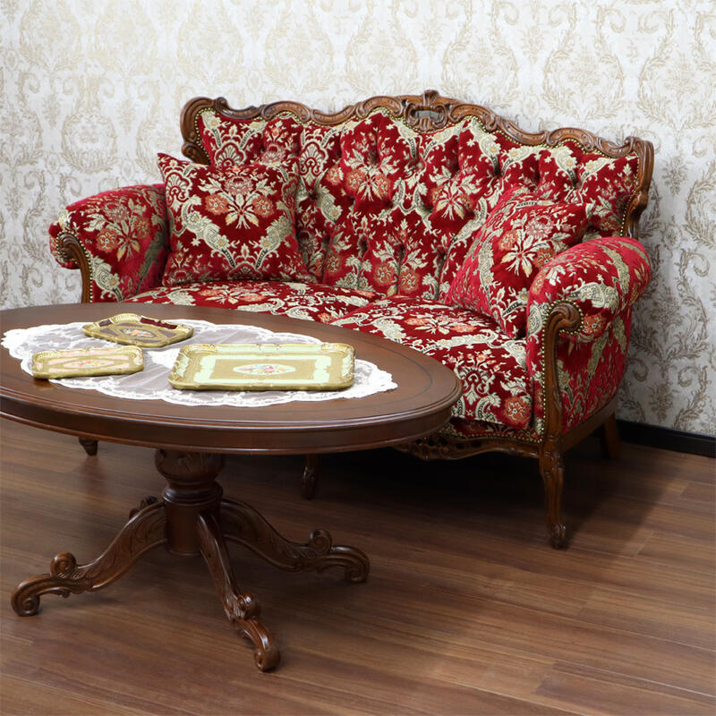 楽天市場】イタリア製 金華山織 2Pソファクラシック アンティーク