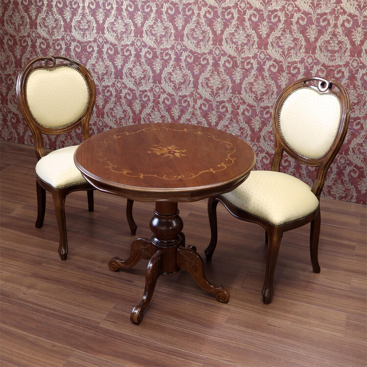 イタリア製アンティーク・象嵌細工のテーブル イタリア伝統の象嵌細工