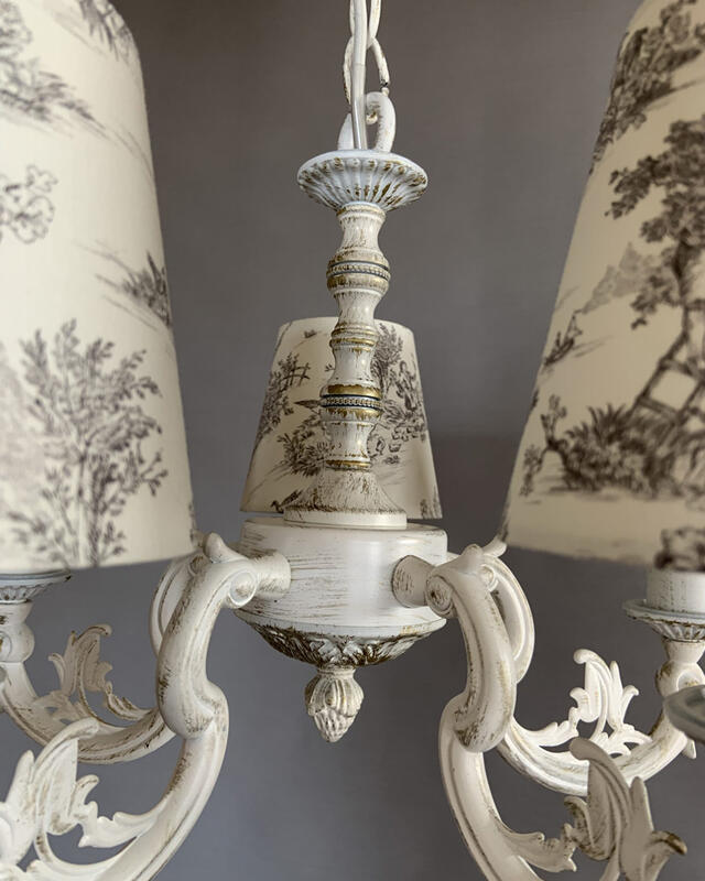 楽天市場】トワルドジュイ 5灯 シャンデリア 3色より選択シャンデリア