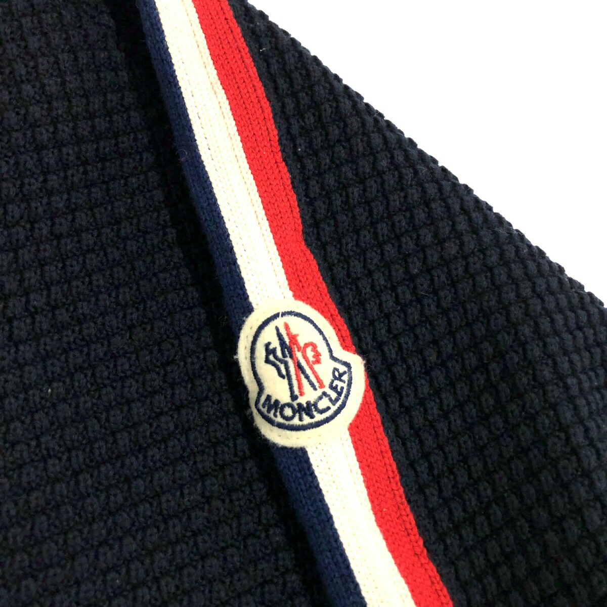 楽天市場】MONCLER モンクレール ワッフル ニット サイズ:M ネイビー