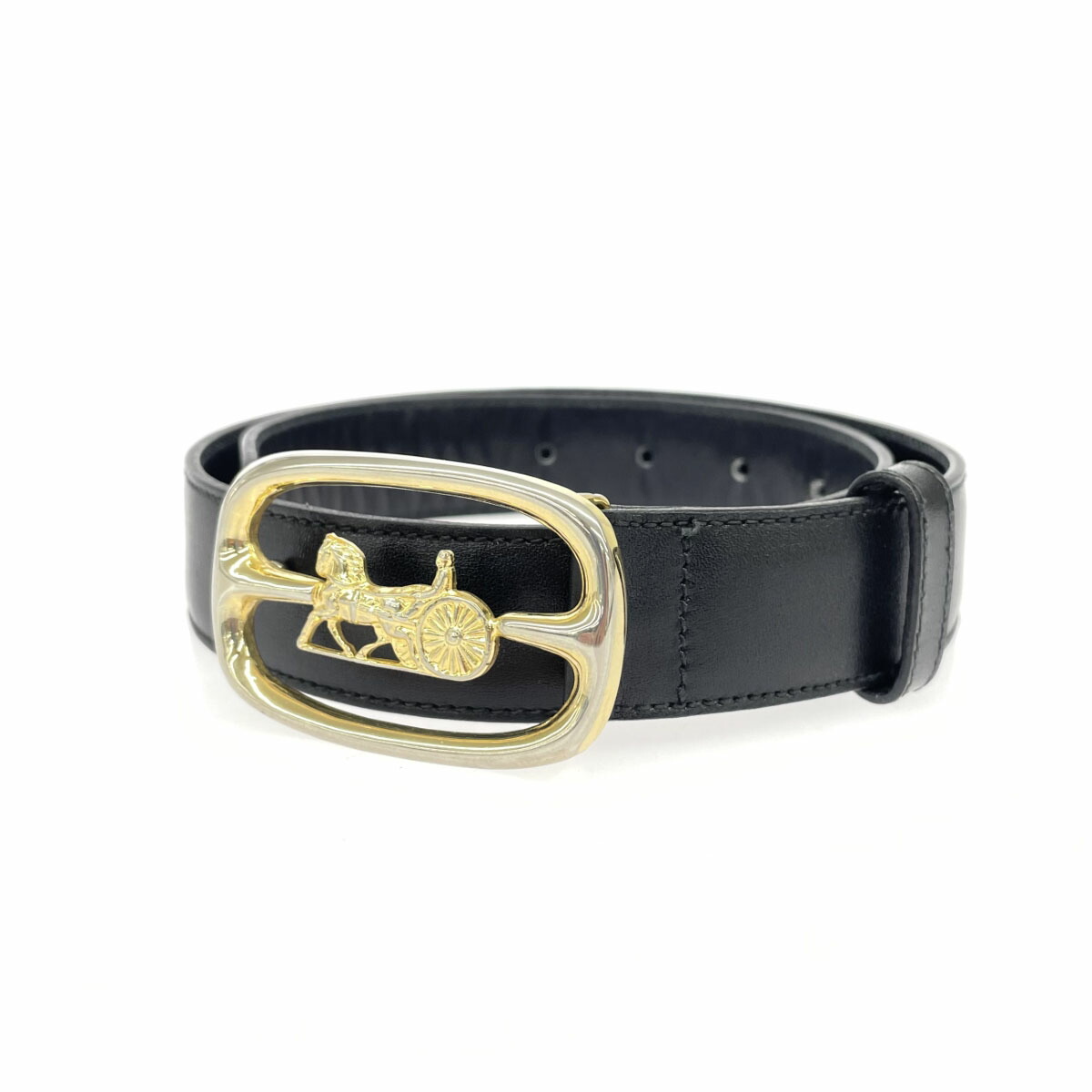 楽天市場】CELINE セリーヌ 小さいサイズ ベルト ブラック レザー