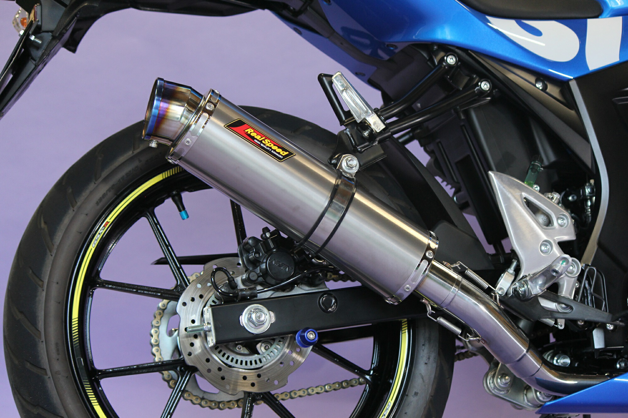 楽天市場】GSX-R125 バイクマフラー DL33B / DL32D メテオ チタン