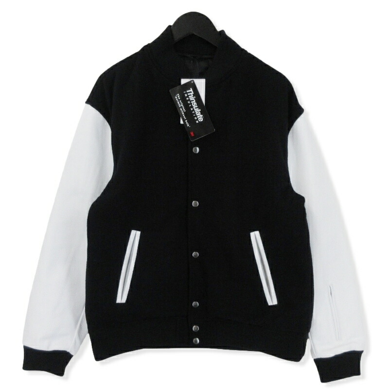 楽天市場】【中古】美品 SOPHNET. ソフ LEATHER SLEEVE VARSITY JACKET