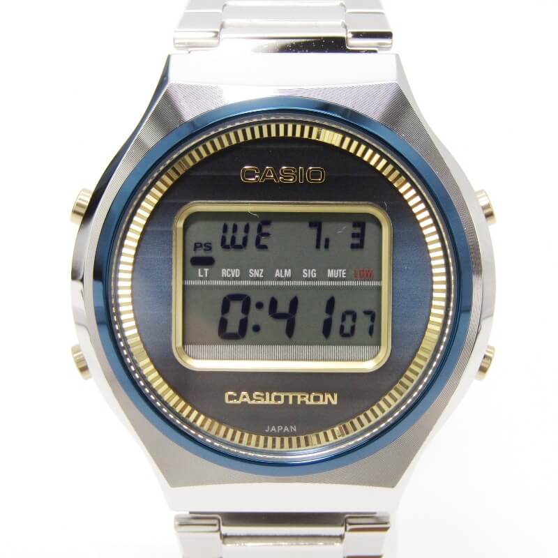 楽天市場】【中古】美品 CASIO カシオ CASIOTRON TRN-50SS-2AJR 50周年