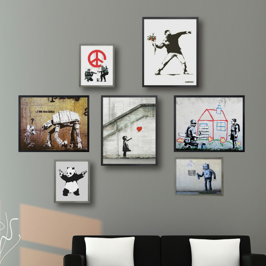 楽天市場】バンクシー Banksy アート パネル 絵 絵画 日本製 ウォール
