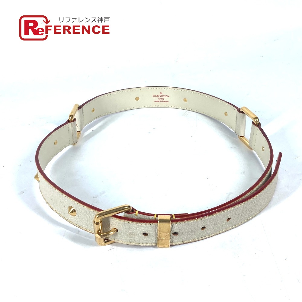 ルイ・ヴィトン サンチュール スハリ スタッズ ベルト ブロン