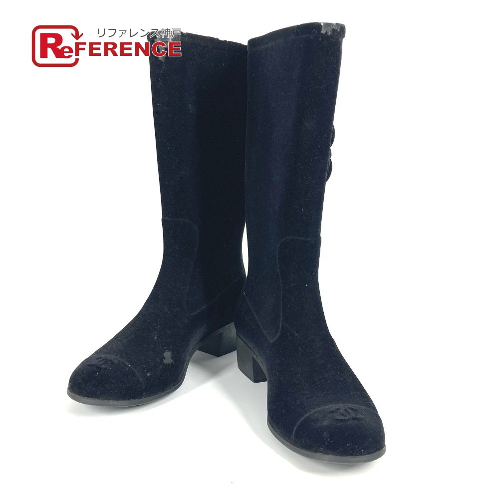 楽天市場】シャネル レイン ブーツ カメリアの通販