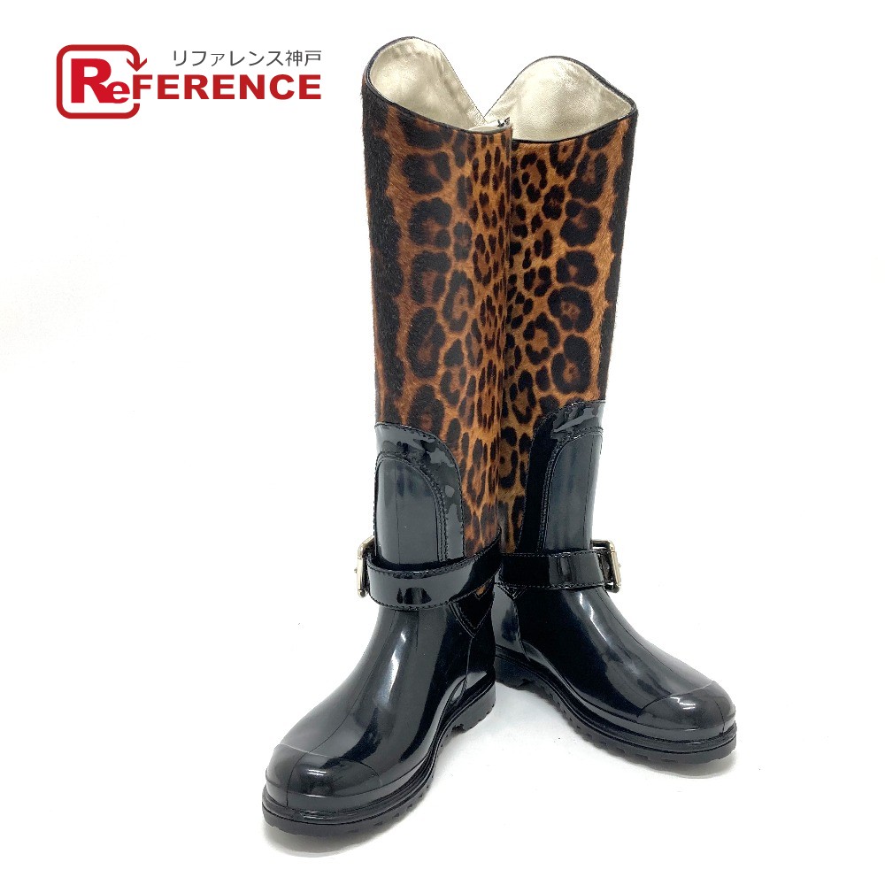 楽天市場】DOLCE&GABBANA ドルガバ レオパード ロングブーツ 靴