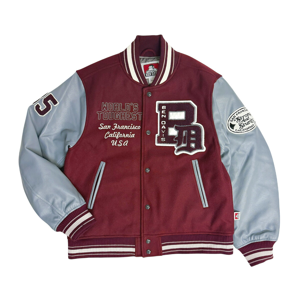 楽天市場】BEN DAVIS スタジャン ベンデイビス サガラ刺繍 ワッペン