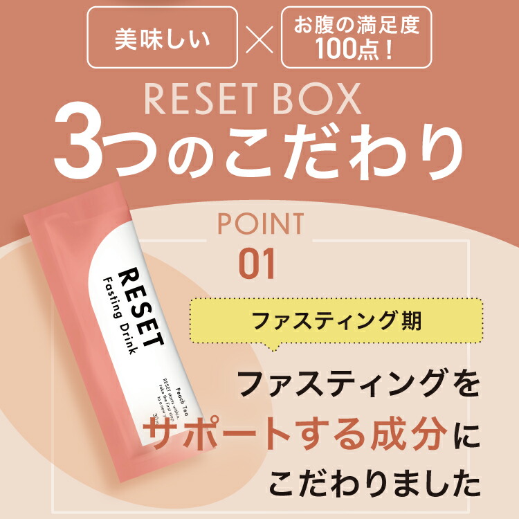 楽天市場】【嬉しい徹底サポート付き】RESET BOX 美味しいピーチティー