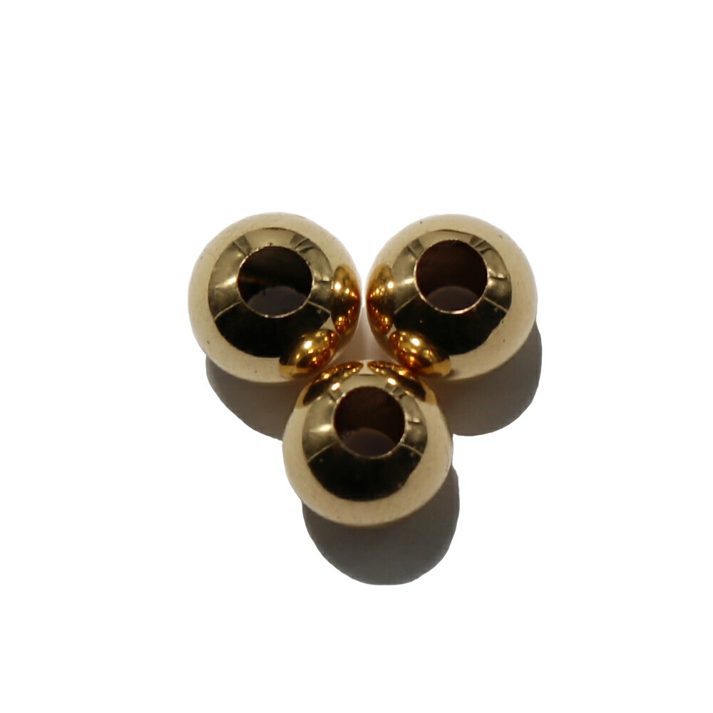 楽天市場】TADY&KING［ORDER ITEM］K18中空ビーズ 6mm 1個売り