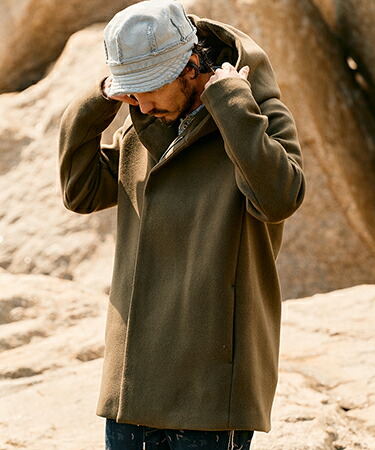 楽天市場】【wjk】 zip witch coat フーデッドコート(1873 wo06e) : CAMBIO