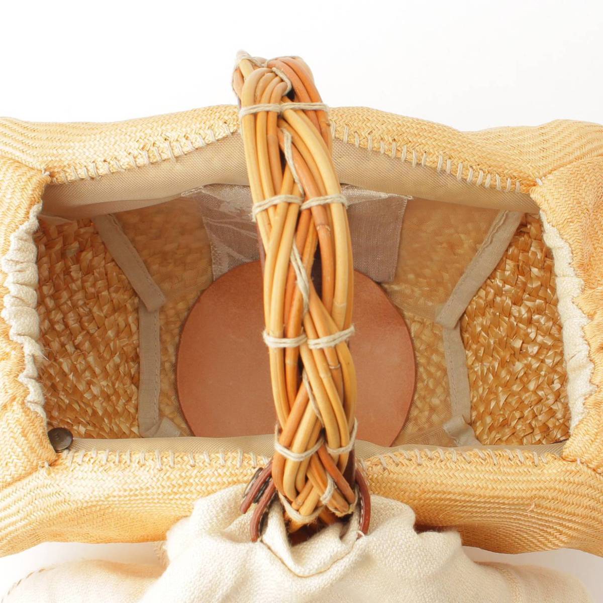 楽天市場】【エバゴス】ebagos 麻 シゾール かごバッグ 被せ布付き