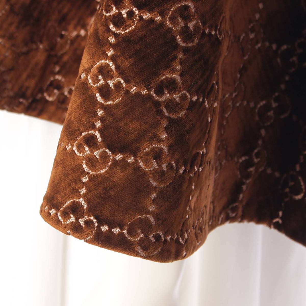 楽天市場】【グッチ】Gucci GG ベルベット ポンチョ ケープ コート