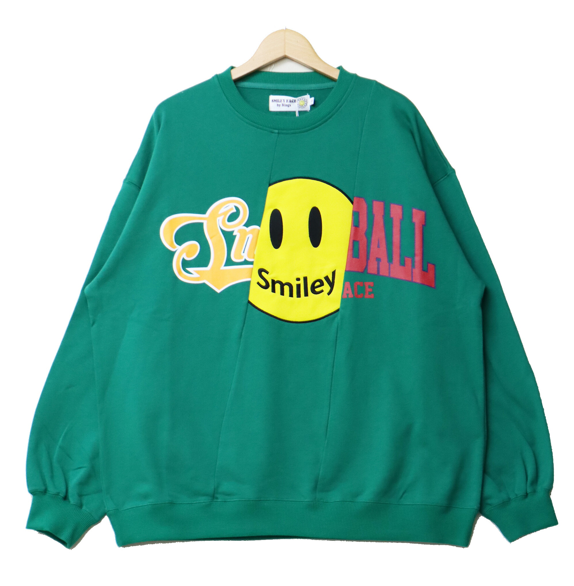 楽天市場】SMILEY FACE スマイリーフェイス リメイクトレーナー ビッグ