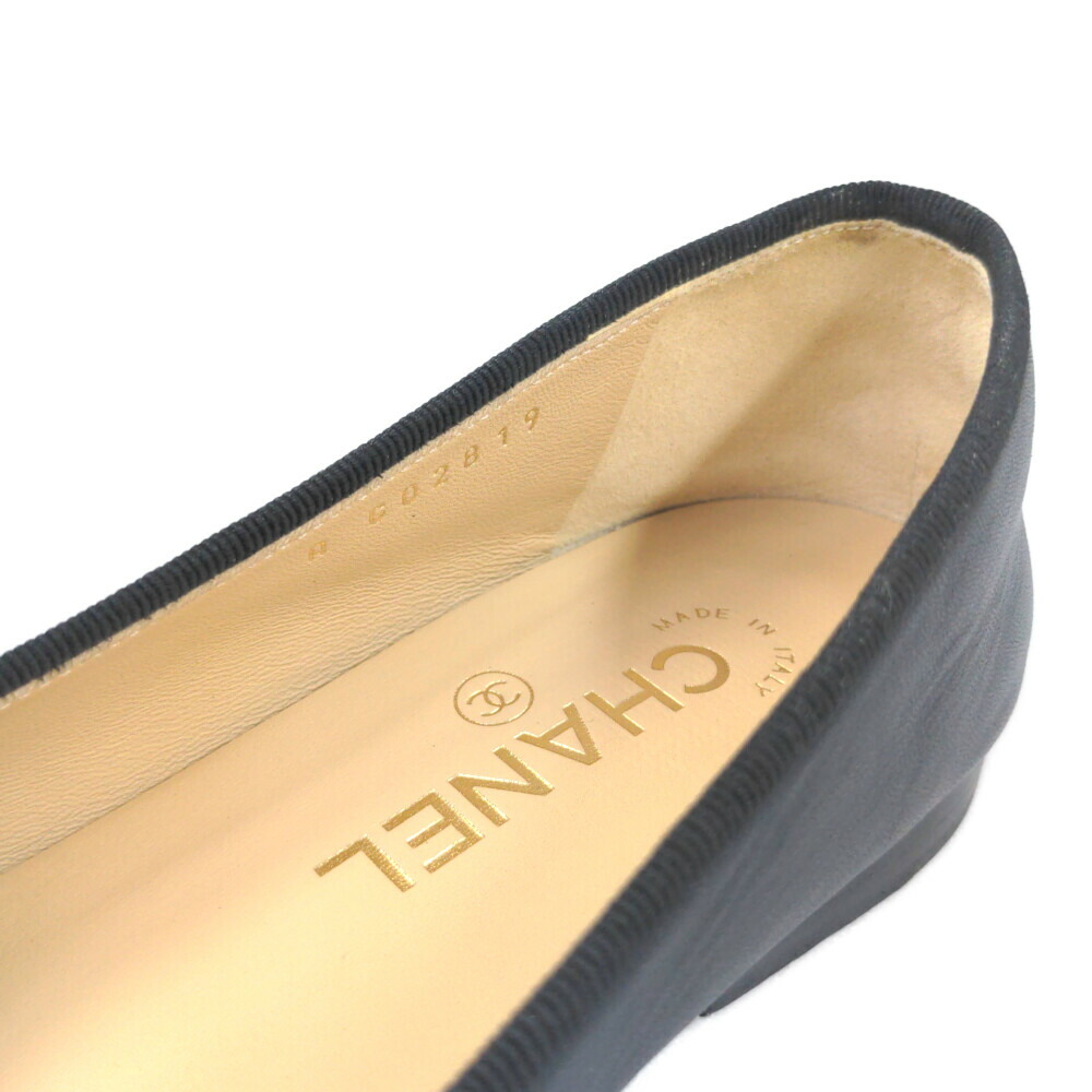 楽天市場】CHANEL シャネル ココマーク リボン フラットシューズ靴