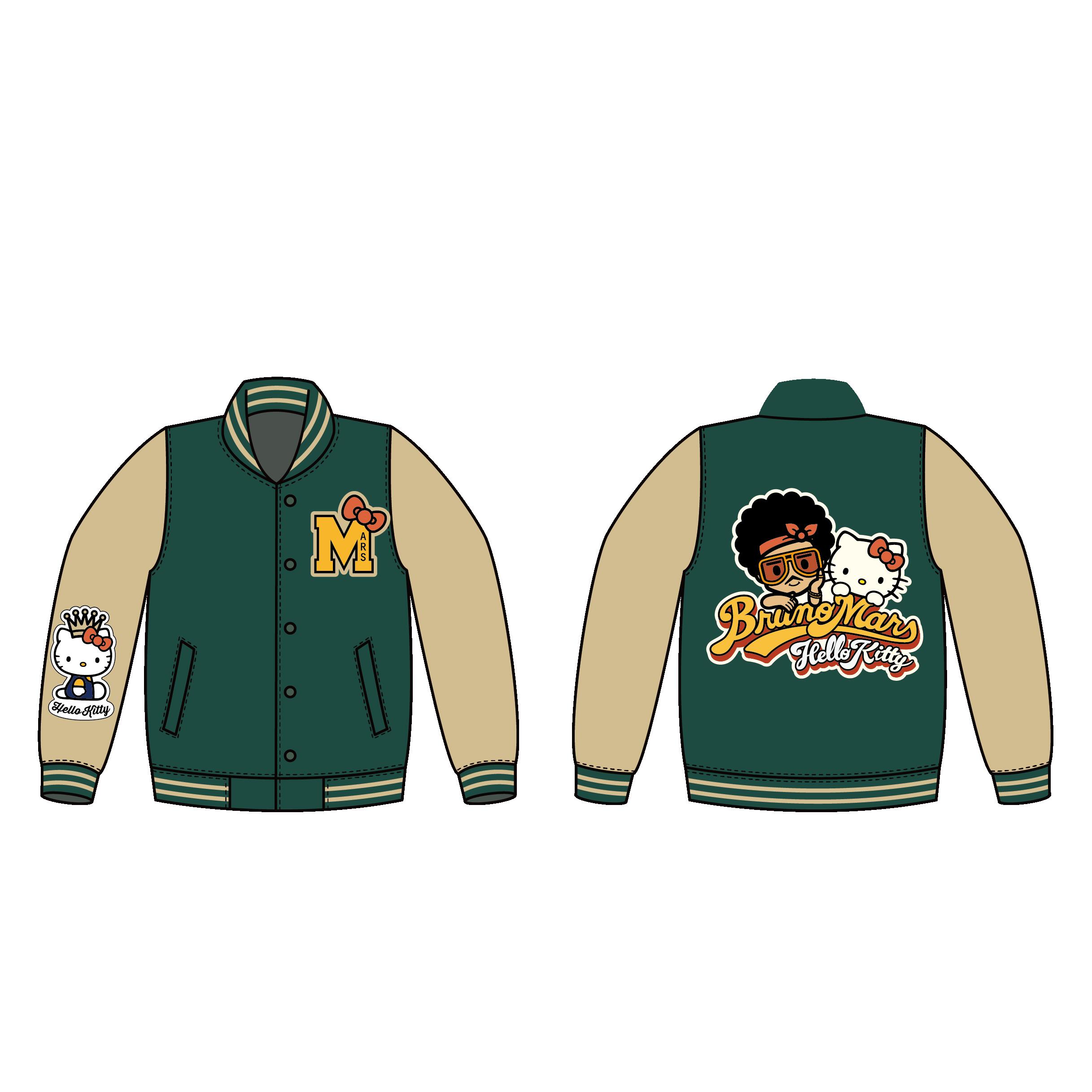 楽天市場】BRUNO MARS x HELLO KITTY VARSITY JACKET : 楽天グッズ