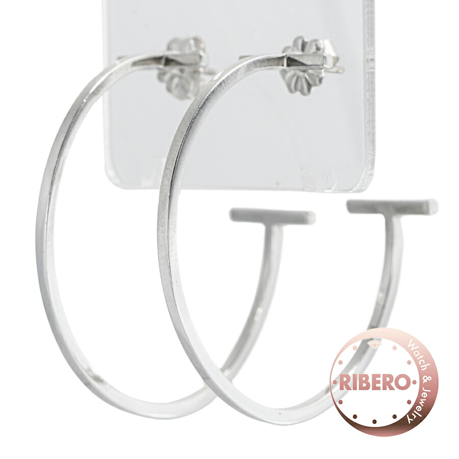 楽天市場】TIFFANY&Co. ティファニー T ワイヤーフープ ピアス ラージ