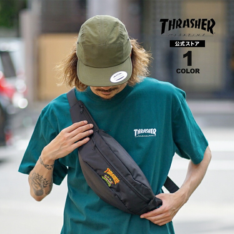 楽天市場】スラッシャー ボディバッグ THRASHER NINJA TURTLES BODY