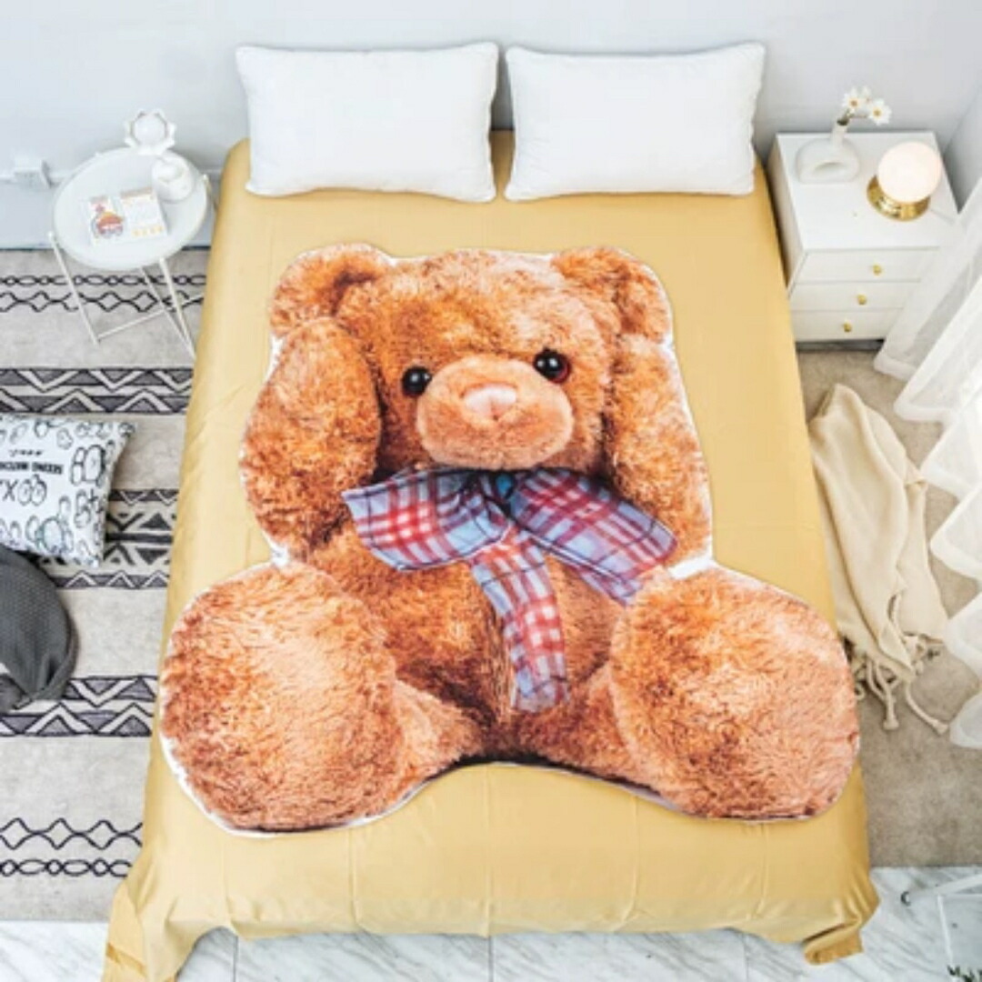 楽天市場】A021020熊くま雑貨 可愛い 毛布 ブランケット ひざ掛け かけ